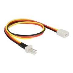 DeLOCK 3-PIN Internal Power Cable (Male to Female) - Black Red Yellow 30cm for Efficient Cooling | Premium Quality - 40436198575